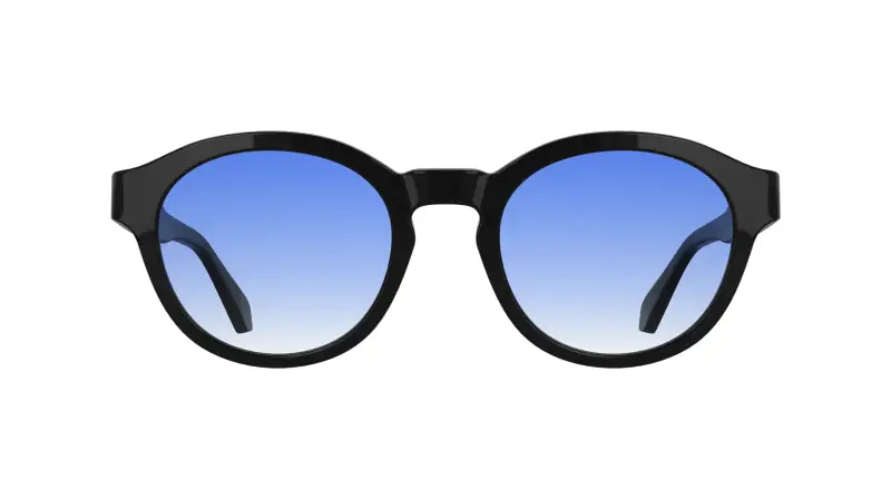 Unisex Calvin Klein CKJ26604S 004 Occhiali da sole Acetato Nero Blu Geometrica Normale miniatura 2