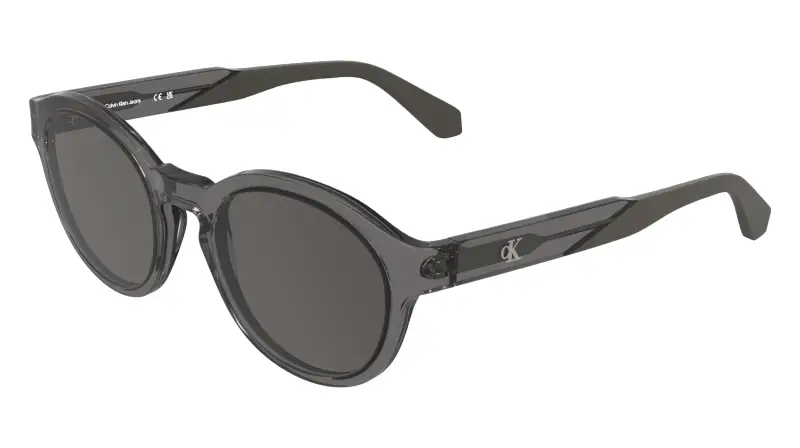 Unisex Calvin Klein CKJ26604S 050 Occhiali da sole Acetato Grigio Geometrica Normale