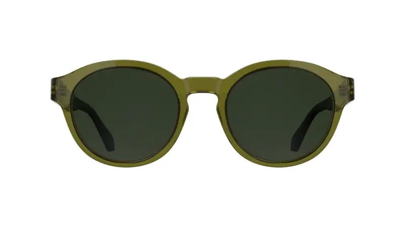 Unisex Calvin Klein CKJ26604S 309 Occhiali da sole Acetato Verde Geometrica Normale miniatura 2