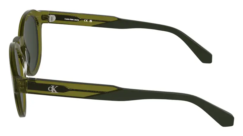 Unisex Calvin Klein CKJ26604S 309 Occhiali da sole Acetato Verde Geometrica Normale miniatura 3