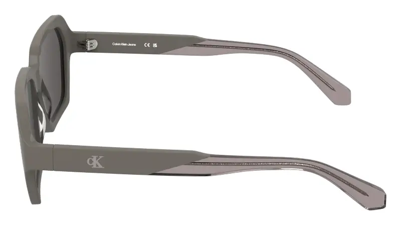 Unisex Calvin Klein CKJ26605S 260 Occhiali da sole Acetato Grigio Squadrata Normale miniatura 3
