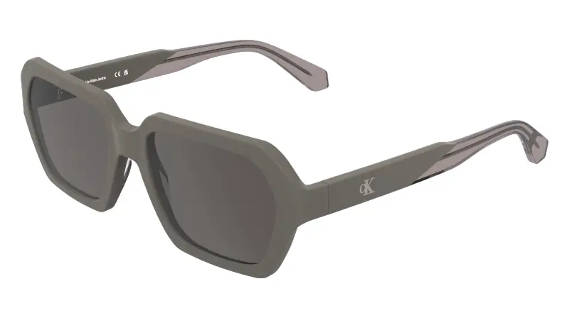 Unisex Calvin Klein CKJ26605S 260 Occhiali da sole Acetato Grigio Squadrata Normale