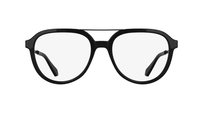 Unisex Calvin Klein CKJ26616 001 Montature da vista Acetato Nero Rotonda Normale miniatura 2