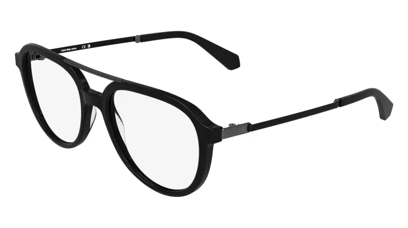 Unisex Calvin Klein CKJ26616 001 Montature da vista Acetato Nero Rotonda Normale