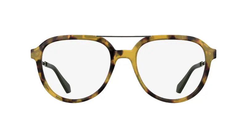 Unisex Calvin Klein CKJ26616 240 Montature da vista Acetato Havana Rotonda Normale miniatura 2