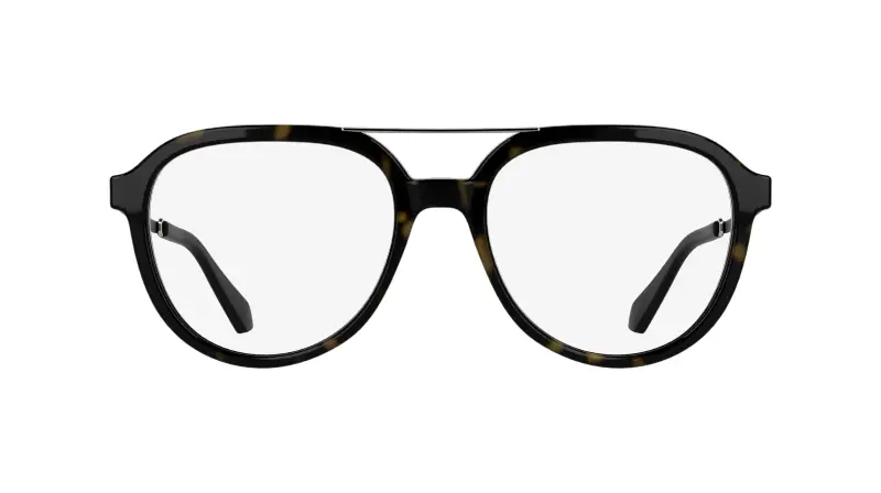 Unisex Calvin Klein CKJ26616 242 Montature da vista Acetato Havana Rotonda Normale miniatura 2