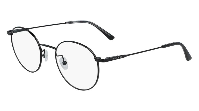 Calvin Klein Unisex CK19119 001 Montature da vista Metallo Nero  Rotonda Normale Fotocromatiche