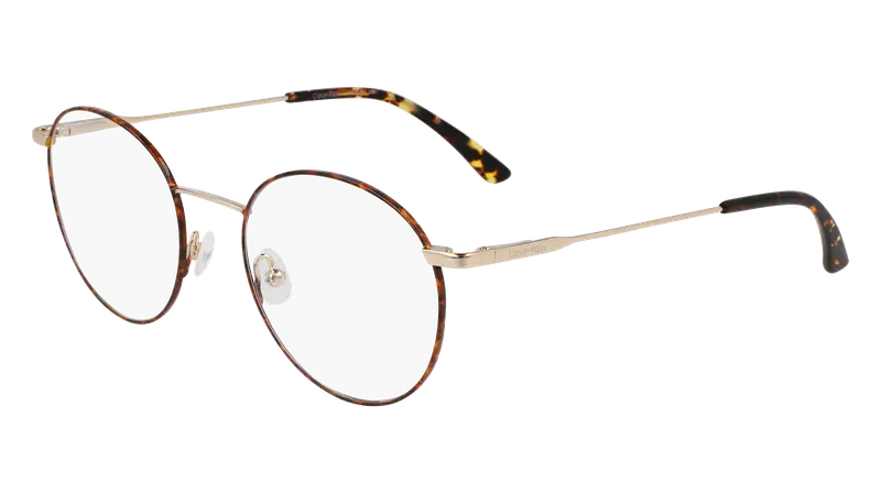 Calvin Klein Unisex CK19119 235 Montature da vista Metallo Havana  Rotonda Normale