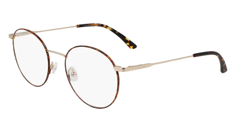 Unisex CK19119 235 Montature da vista Metallo Havana Rotonda Normale