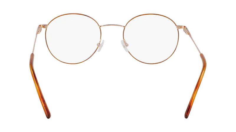 Calvin Klein Unisex CK19119 781 Montature da vista Metallo Oro Rotonda Normale Fotocromatiche miniatura 3