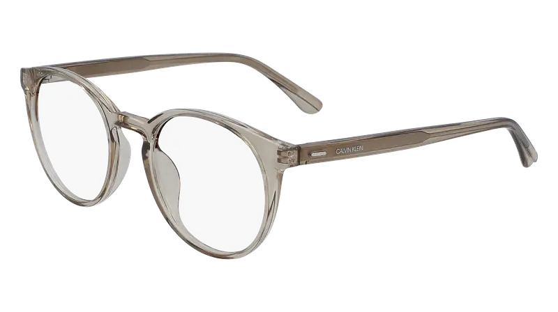 Calvin Klein Unisex CK20527 270 Montature da vista Iniettato Beige  Rotonda Normale Normale