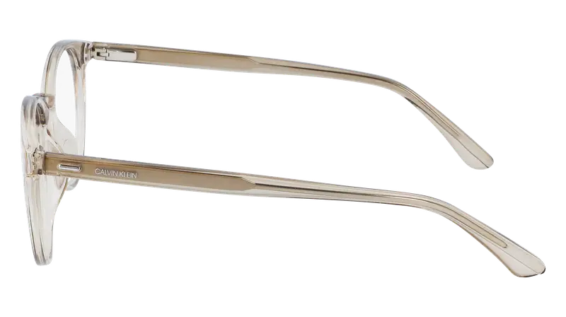 Calvin Klein Unisex CK20527 270 Montature da vista Iniettato Beige Rotonda Normale Normale miniatura 3