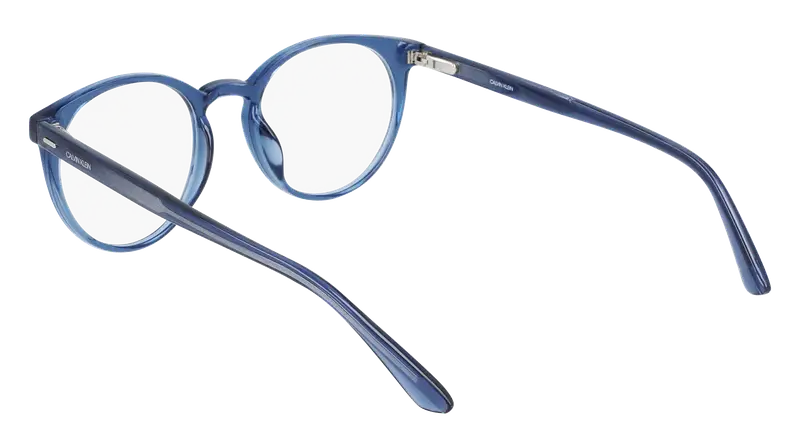 Calvin Klein Unisex CK20527 405 Montature da vista Iniettato Blu Rotonda Normale Normale miniatura 2