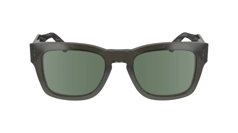 Calvin Klein Unisex CK23539S 035 Occhiali da sole Acetato Grigio Verde Squadrata Normale Normale miniatura 2