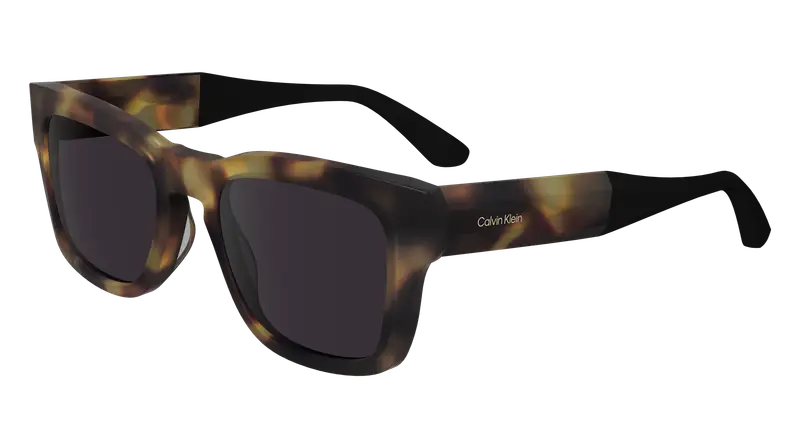 Calvin Klein Unisex CK23539S 281 Occhiali da sole Acetato Havana Fumo Squadrata Normale Normale
