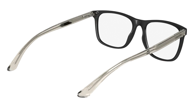 Calvin Klein Unisex CK23548 001 Montature da vista Bio-iniettato Nero Squadrata Normale miniatura 3