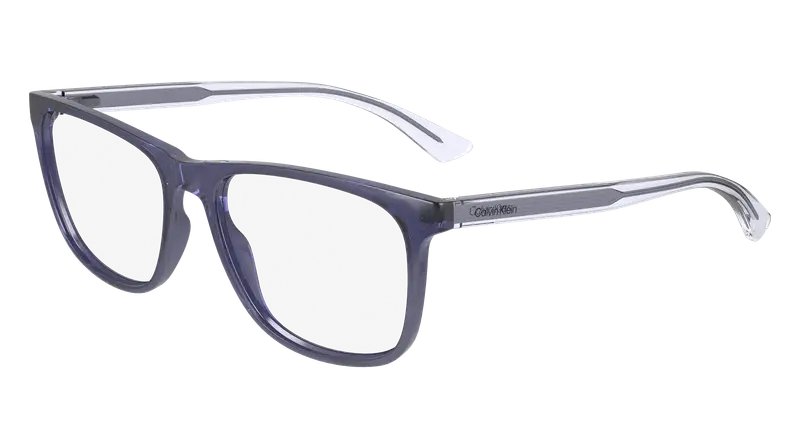 Calvin Klein Unisex CK23548 438 Montature da vista Bio-iniettato Blu  Squadrata Normale