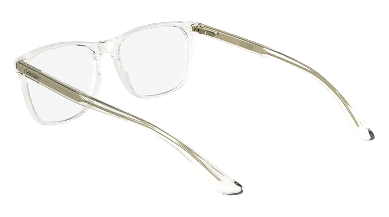 Calvin Klein Unisex CK23548 970 Montature da vista Bio-iniettato Trasparente Squadrata Normale miniatura 2