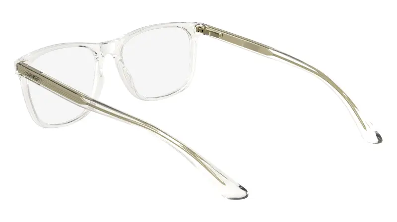 Unisex CK23548 970 Montature da vista Bio-iniettato Trasparente Squadrata Normale miniatura 3