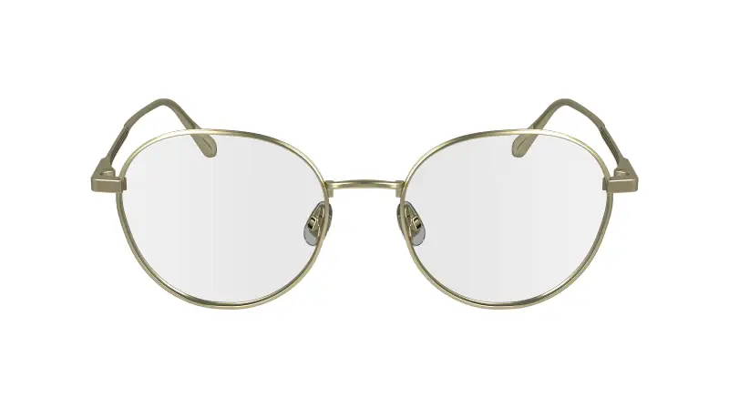 Unisex CK24101 720 Montature da vista Metallo Oro Geometrica Normale miniatura 2