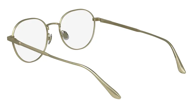 Unisex CK24101 720 Montature da vista Metallo Oro Geometrica Normale miniatura 3