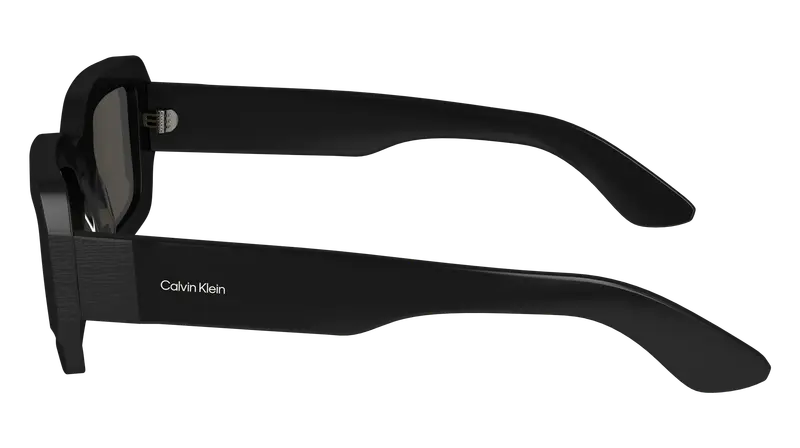 Calvin Klein Unisex CK24511S 001 Occhiali da sole Bio-acetato Nero Grigio Squadrata Normale miniatura 3