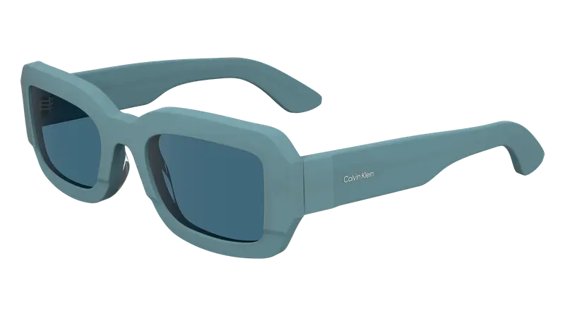 Calvin Klein Unisex CK24511S 413 Occhiali da sole Bio-acetato Azzurro Blu Squadrata Normale