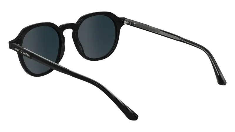 Calvin Klein Unisex CK24538S 001 Occhiali da sole Acetato Nero Geometrica Normale miniatura 2