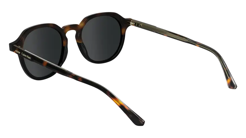 Calvin Klein Unisex CK24538S 233 Occhiali da sole Acetato Havana Geometrica Normale miniatura 2