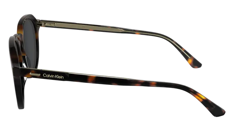 Calvin Klein Unisex CK24538S 233 Occhiali da sole Acetato Havana Geometrica Normale miniatura 3