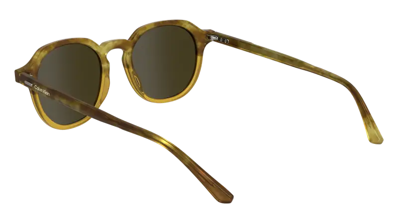 Calvin Klein Unisex CK24538S 255 Occhiali da sole Acetato Havana Geometrica Normale miniatura 2