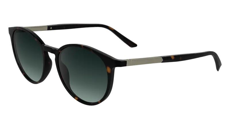 Calvin Klein Unisex CK24539S 235 Occhiali da sole Bio-iniettato Havana Rotonda Normale Sfumato