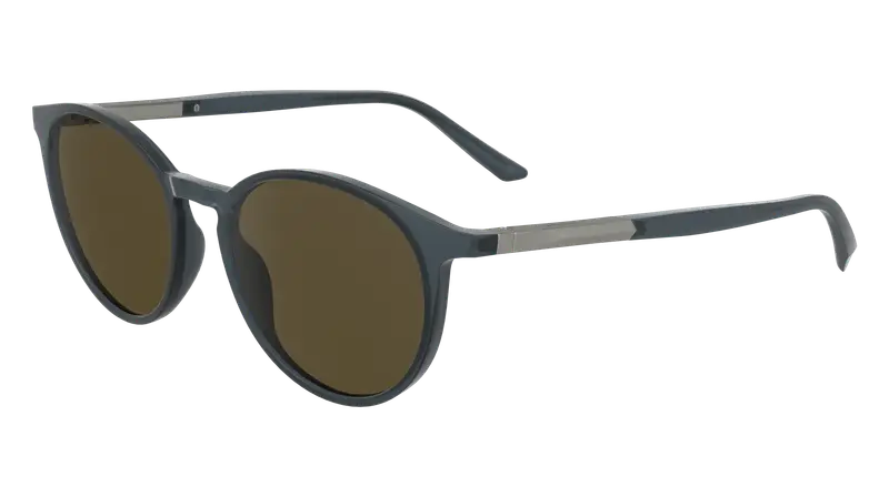 Calvin Klein Unisex CK24539S 413 Occhiali da sole Bio-iniettato Azzurro Rotonda Normale