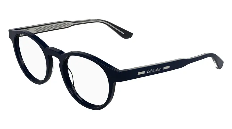 Calvin Klein Unisex CK24551MAG-SET 400 Montature da vista Acetato Blu Rotonda Normale