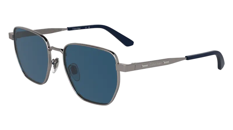 Calvin Klein Unisex CK25100S 071 Occhiali da sole Metallo   Squadrata Normale