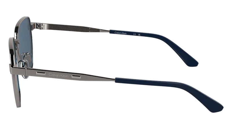 Calvin Klein Unisex CK25100S 071 Occhiali da sole Metallo Squadrata Normale miniatura 2