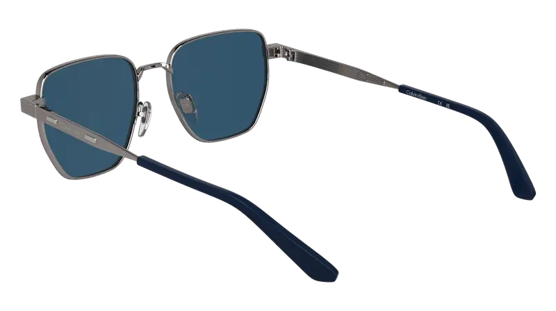 Calvin Klein Unisex CK25100S 071 Occhiali da sole Metallo Squadrata Normale miniatura 3