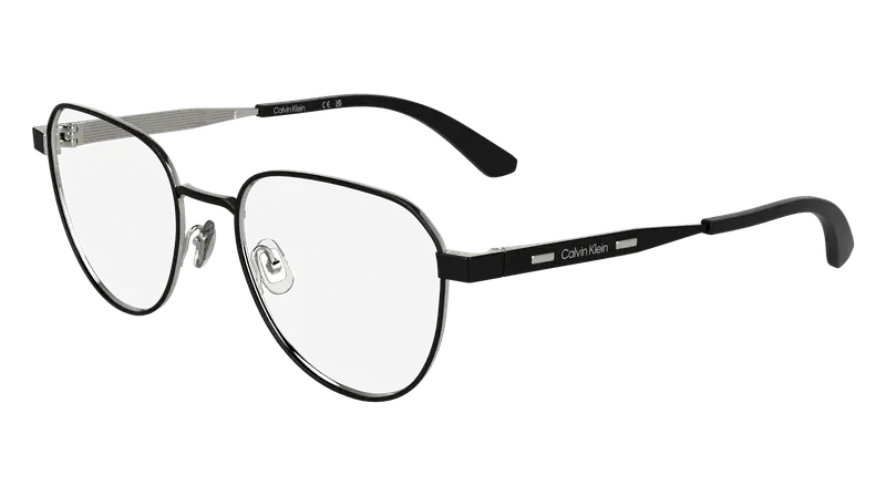 Calvin Klein Unisex CK25107 002 Montature da vista Metallo Nero  Squadrata Normale