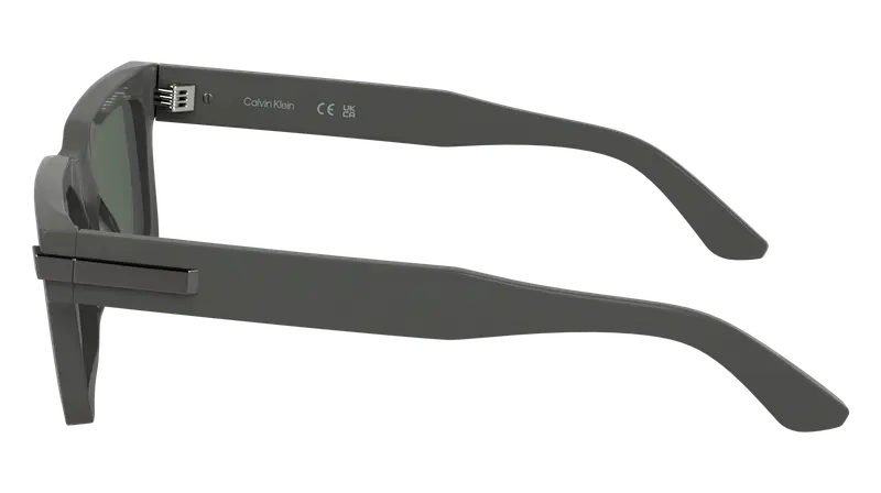 Calvin Klein Unisex CK25503S 035 Occhiali da sole Acetato Grigio Squadrata Normale miniatura 2