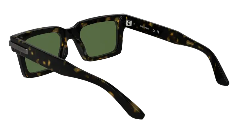 Calvin Klein Unisex CK25503S 235 Occhiali da sole Acetato Havana Squadrata Normale miniatura 3