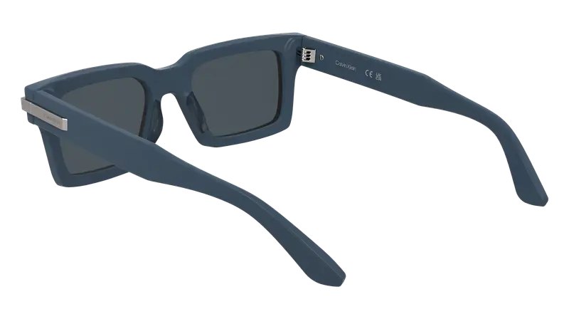 Calvin Klein Unisex CK25503S 435 Occhiali da sole Acetato Blu Squadrata Normale miniatura 3