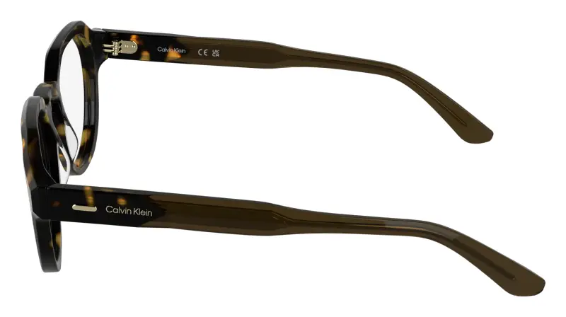 Unisex CK25545 235 Montature da vista Acetato Havana Geometrica Normale miniatura 3