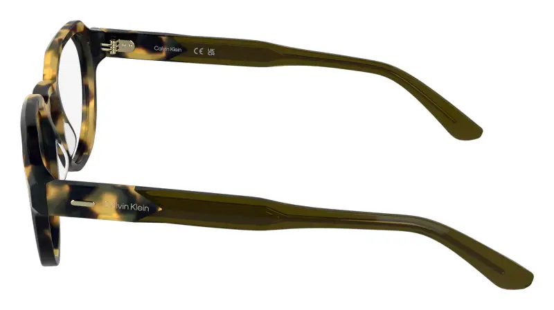 Unisex CK25545 242 Montature da vista Acetato Havana Geometrica Normale miniatura 3