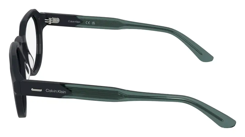 Unisex CK25545 432 Montature da vista Acetato Petrolio Geometrica Normale miniatura 3