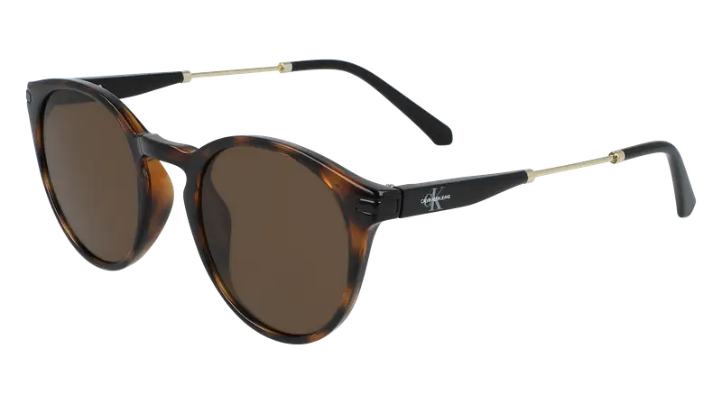 Calvin Klein Unisex CKJ20705S 235 Occhiali da sole Iniettato Havana Marrone Rotonda Normale Fotocromatiche