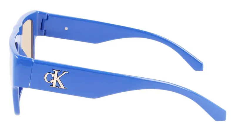 Calvin Klein Unisex CKJ22636S 400 Occhiali da sole Plastica Blu Marrone Squadrata Normale miniatura 2