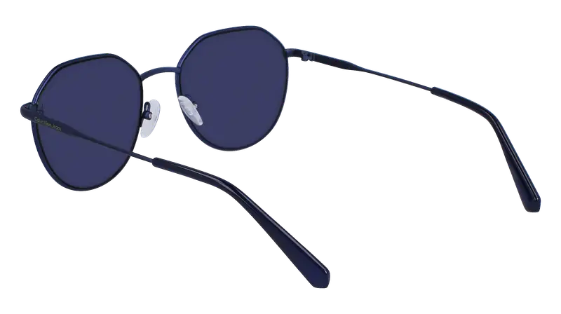 Calvin Klein Unisex CKJ23201S 400 Occhiali da sole Metallo Blu Blu Rotonda Normale Normale miniatura 3