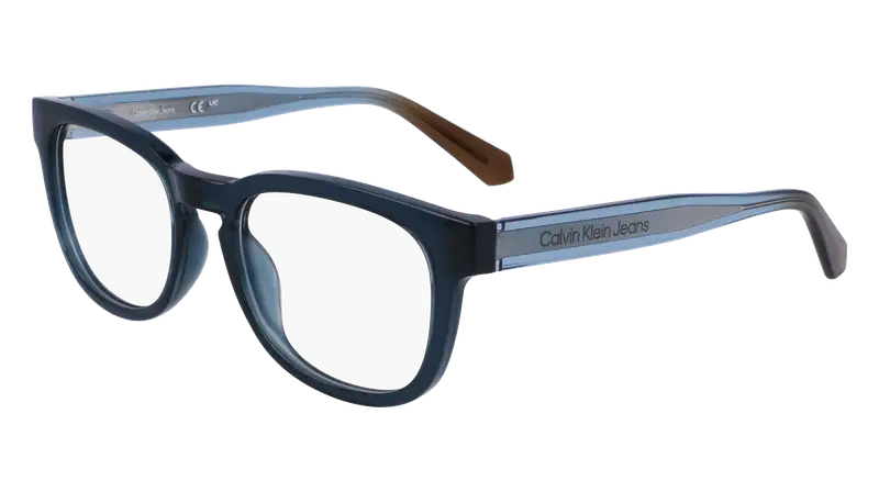 Calvin Klein Unisex CKJ23651 460 Montature da vista Bio-iniettato Blu  Rotonda Normale Normale