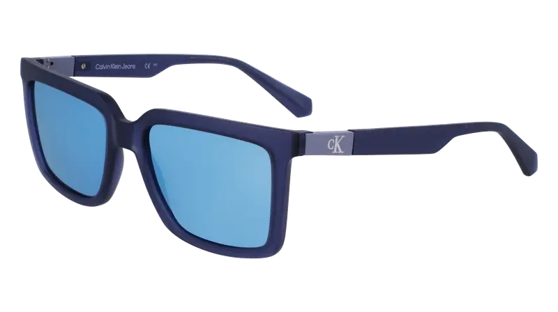 Calvin Klein Unisex CKJ23659S 050 Occhiali da sole Bio-iniettato Grigio Azzurro Squadrata Normale Normale