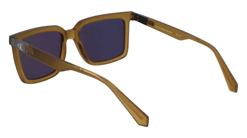 Calvin Klein Unisex CKJ23659S 309 Occhiali da sole Bio-iniettato Verde Grigio/oro Squadrata Normale Normale miniatura 3